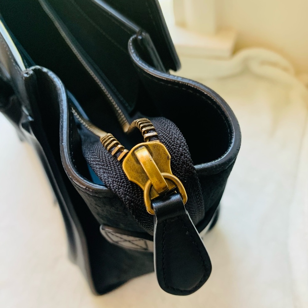 Rare Celine Micro Luggage Bag. Classic black & white leather with COA - Picture 12 of 15